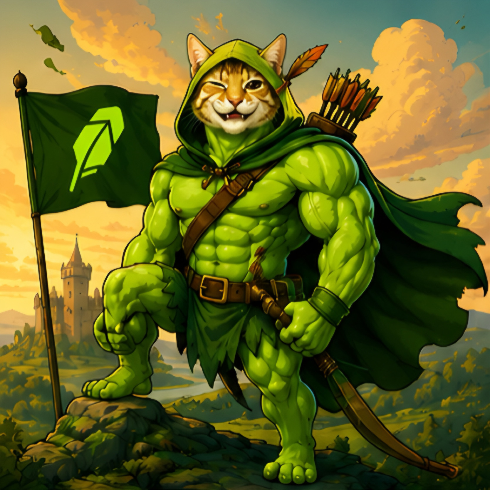 CATINME planting the flag