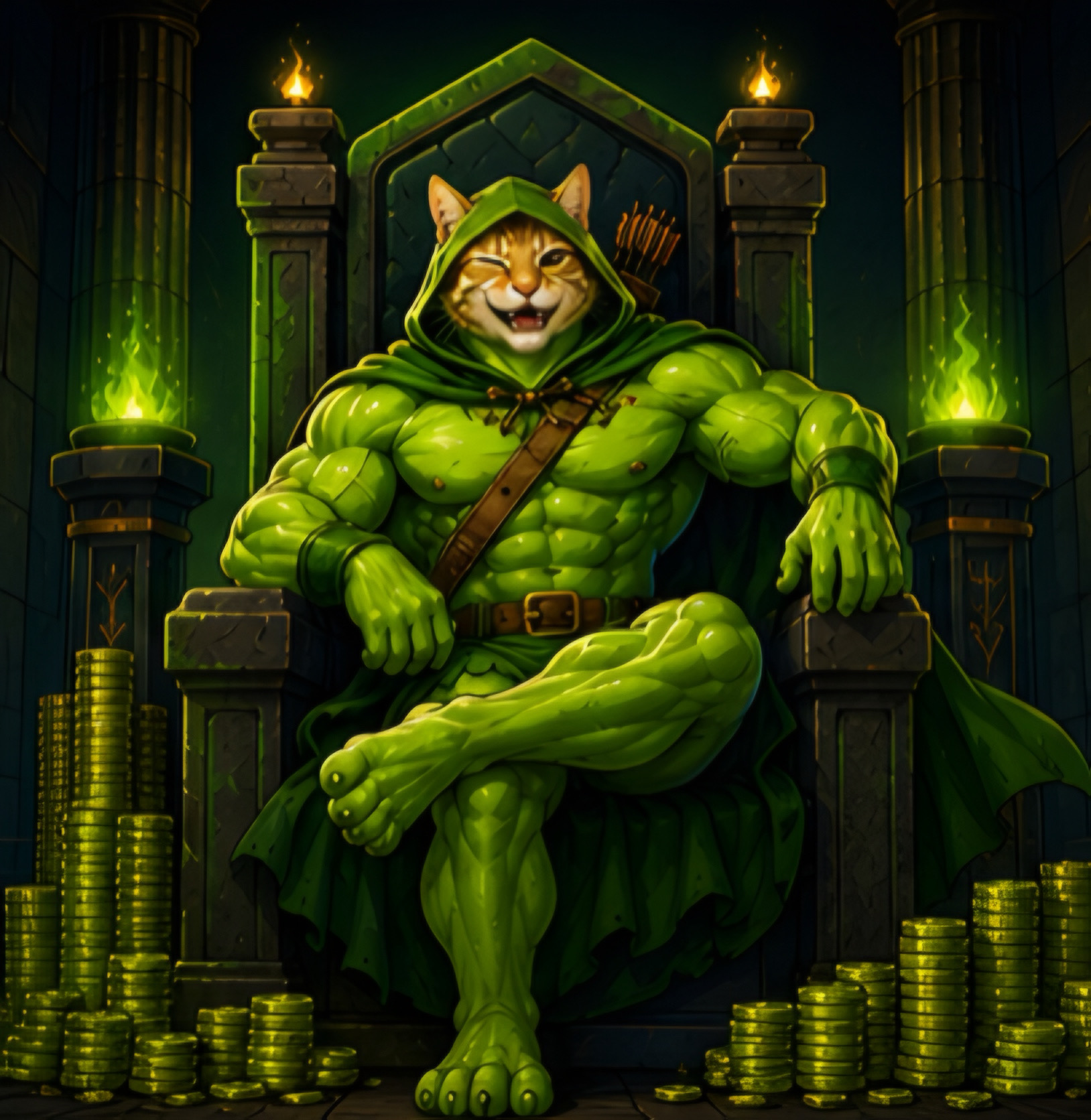 CATINME on the throne